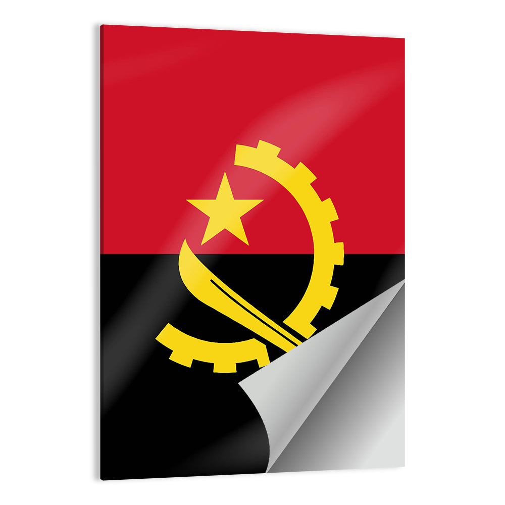 Flag of Angola Wall Art