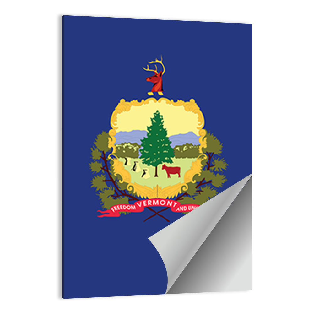 Vermont State Flag Wall Art