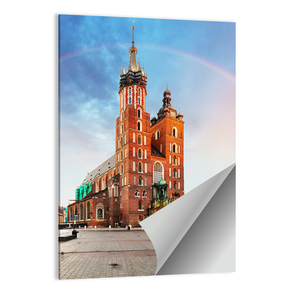 St. Mary's Basilica at Dusk, Krakow Wall Art