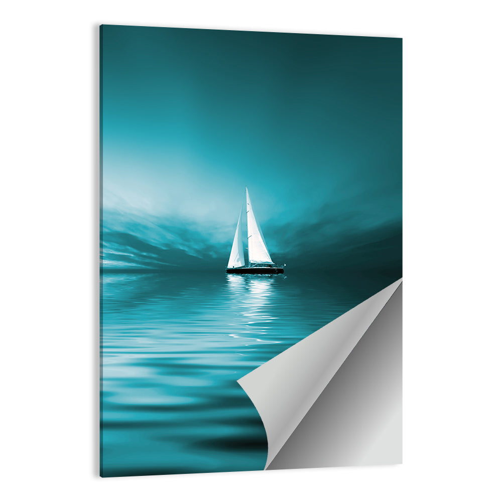 Sailboat at Dusk Wall Art