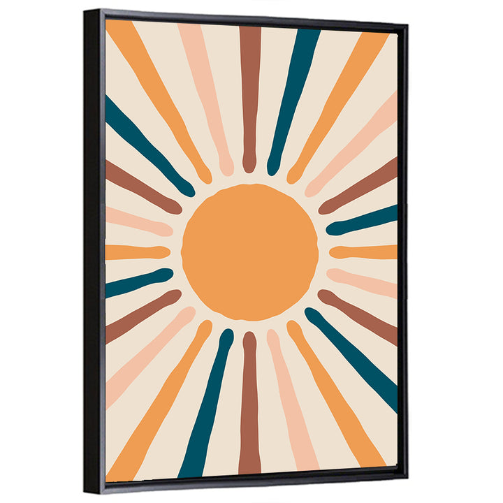 Sun Rays Abstract Wall Art
