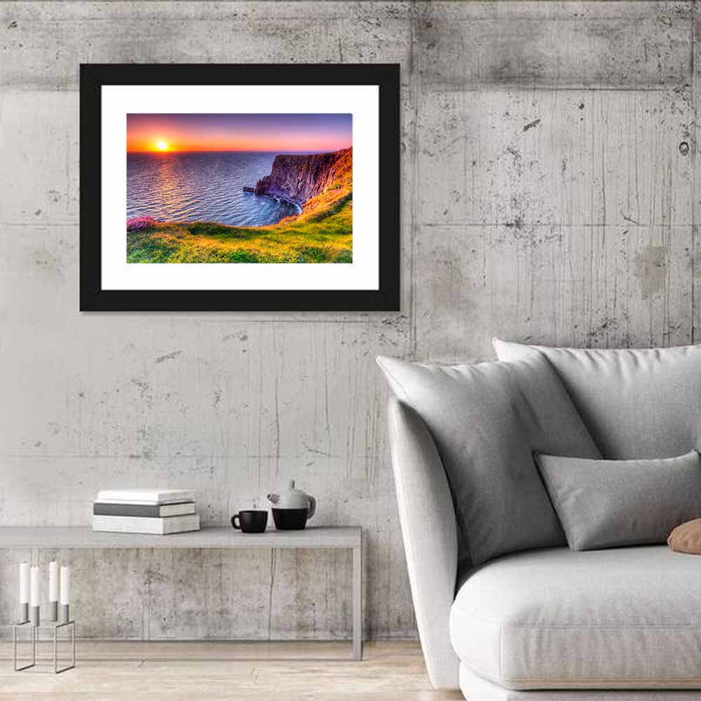 Cliffs of Moher at Sunset Wall Art