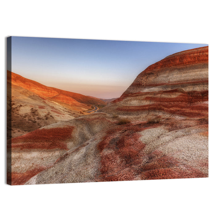 Khizi Candy Cane Mountains Wall Art as a canvas print