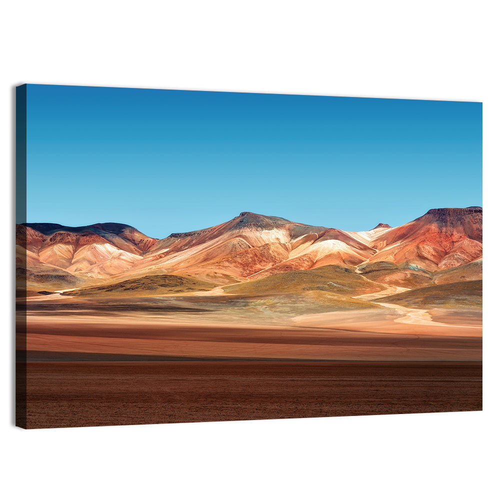 Atacama Desert Ridges Wall Art, canvas print, landscape