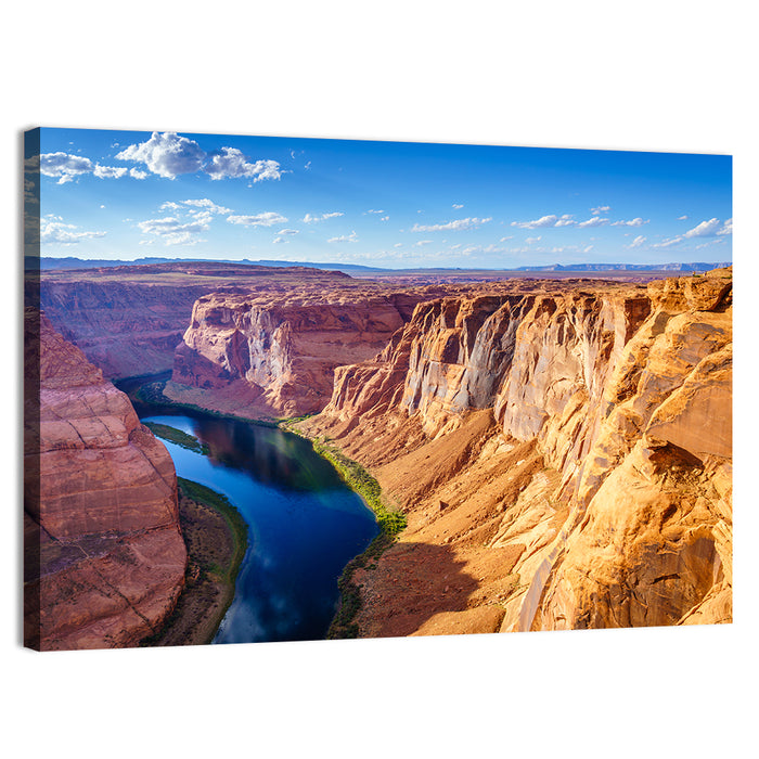 Horseshoe Bend Colorado River Wall Art as a canvas print