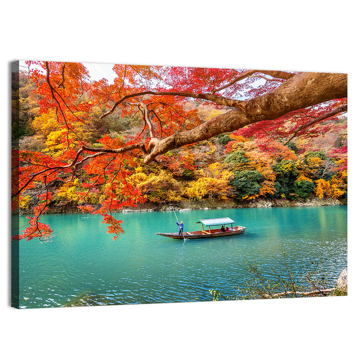 Hozugawa River, Kyoto Wall Art as a canvas print
