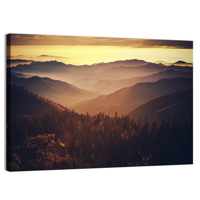 Sierra Nevada Mountains Wall Art as a canvas print