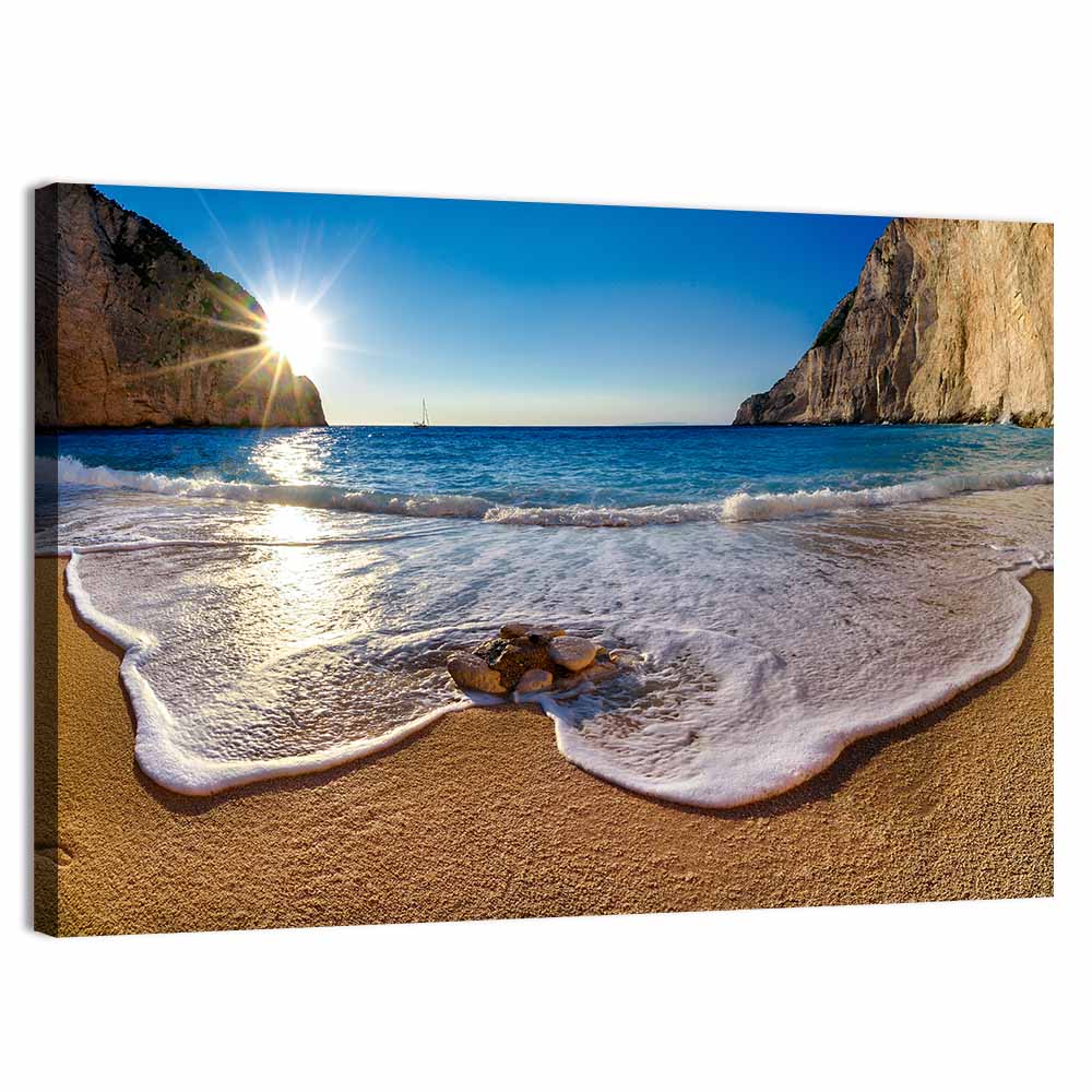 Navagio Beach, Zakyntos Seascape Wall Art, canvas print, landscape