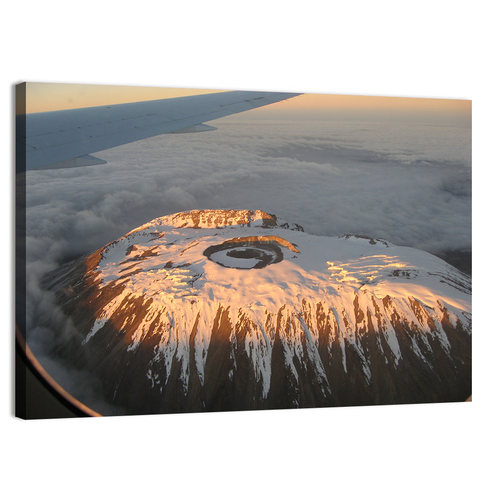 Mount Kilimanjaro Sunset Wall Art, canvas print, landscape