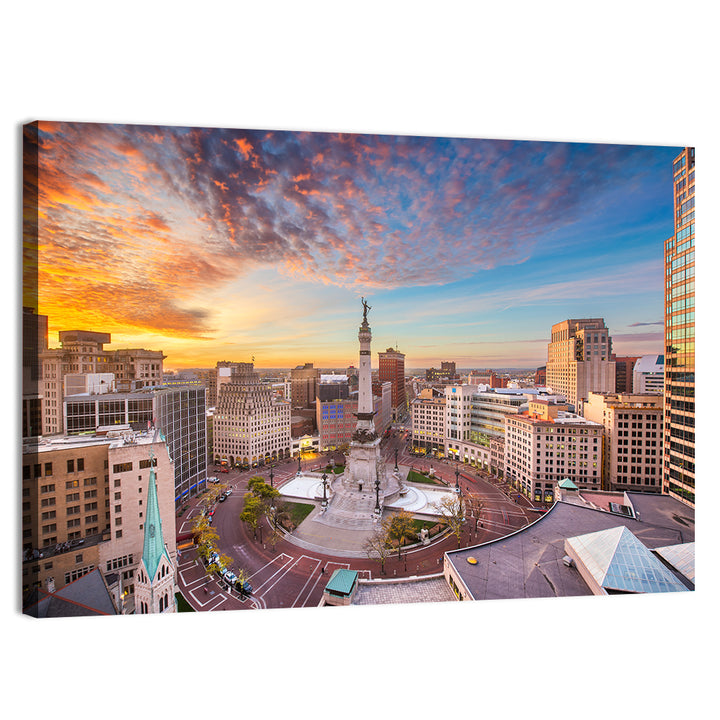 Indianapolis Monument Circle Wall Art