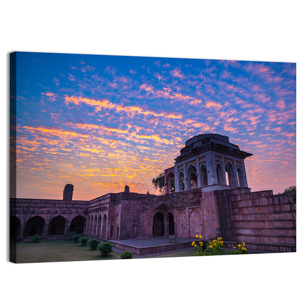 Ashrafi Mahal Sunset Wall Art, canvas print, landscape