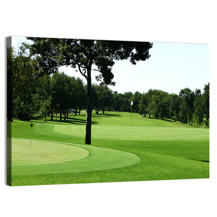 Oklahoma Golf Course Greens Wall Art as a canvas print