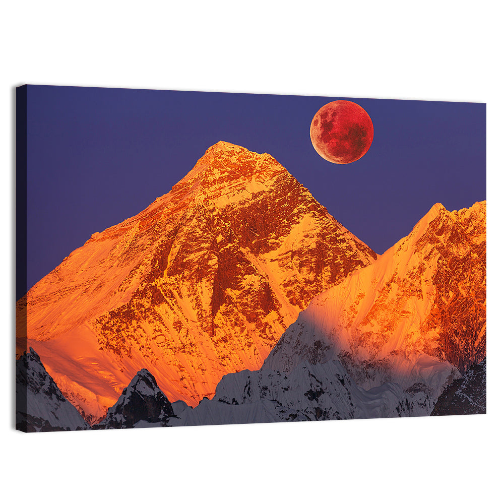 Mount Everest at Sunset Wall Art, canvas print, landscape