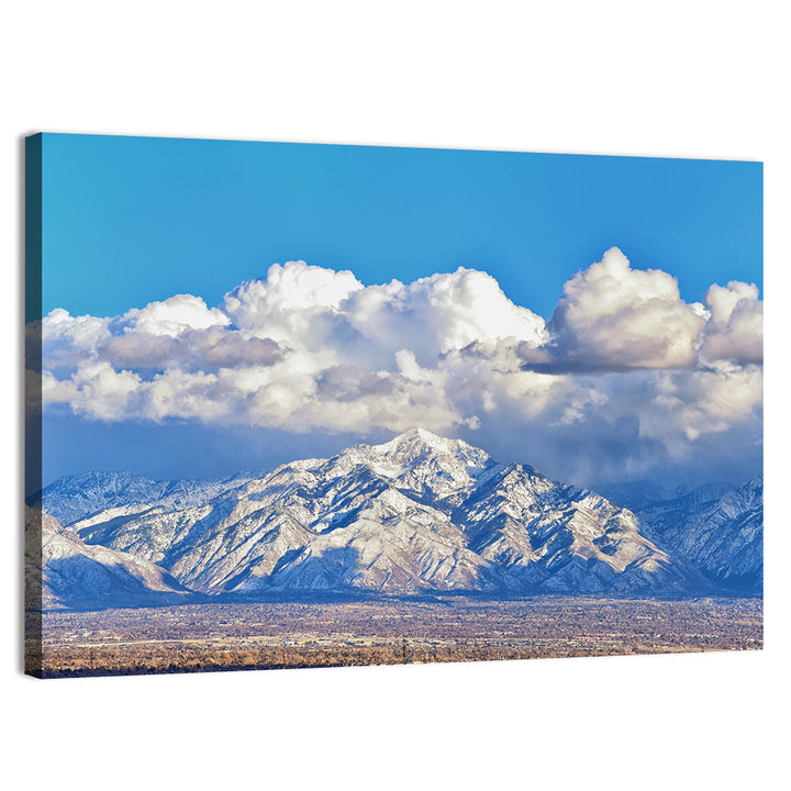 Wasatch Snow Capped Peaks Wall Art