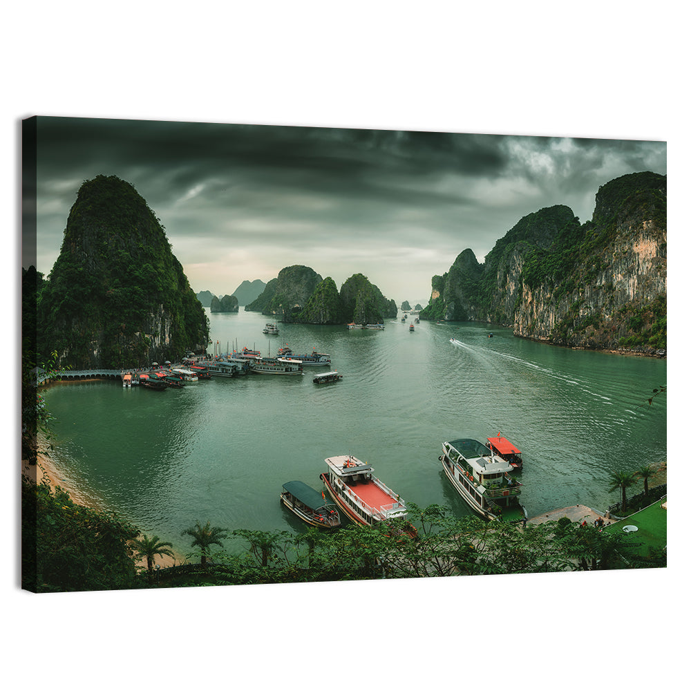 Ha Long Bay Vista Wall Art, canvas print, landscape