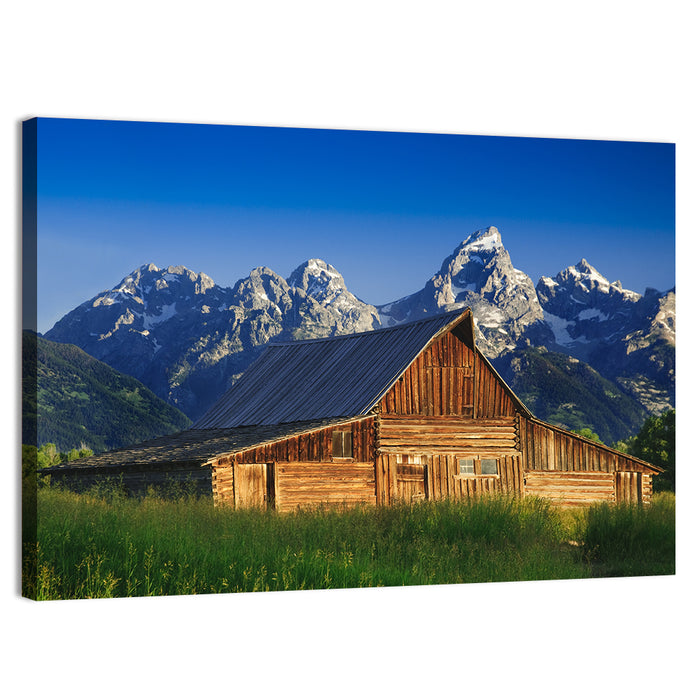 T.a. Moulton Barn, Grand Teton Wall Art as a canvas print