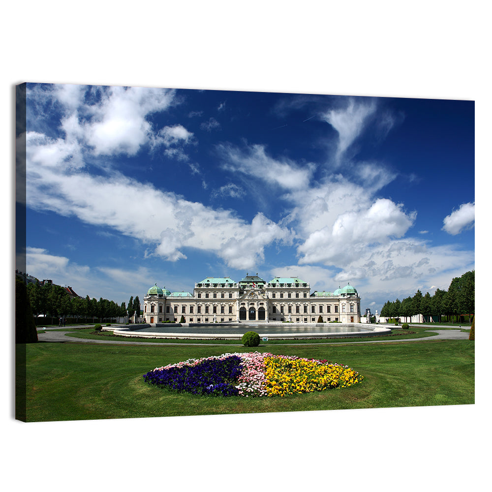 Upper Belvedere Palace Vienna Wall Art, canvas print, landscape