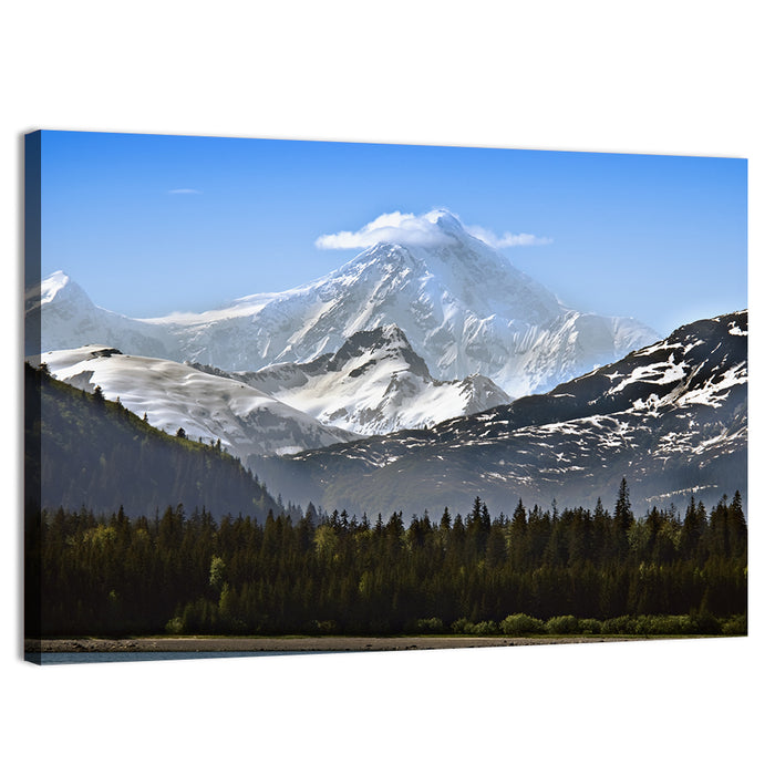 Glacier Bay Snow-capped Peak Wall Art as a canvas print
