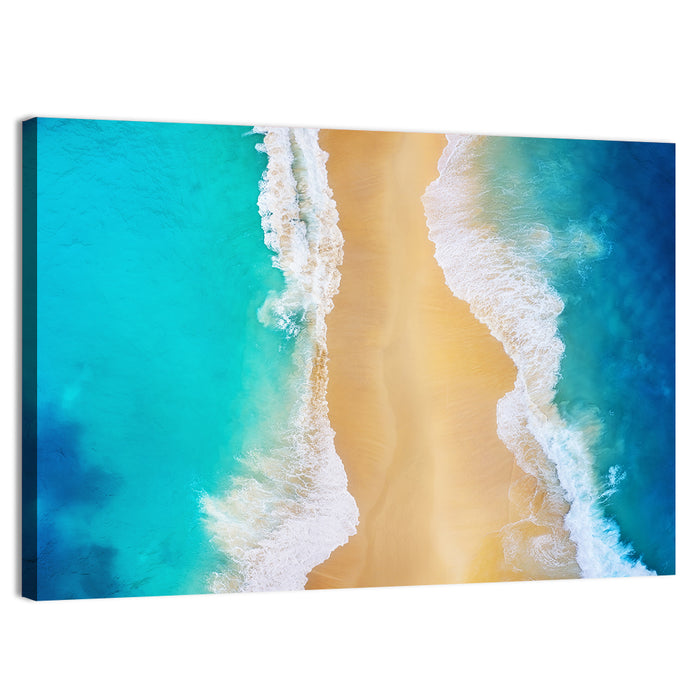 Nusa Penida Turquoise Beach Wall Art as a canvas print