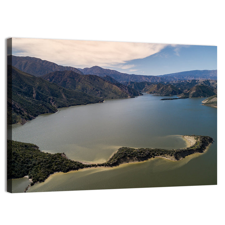 Pyramid Lake Aerial View Wall Art