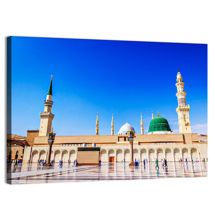 Al-masjid An-nabawi, Medina Wall Art as a canvas print