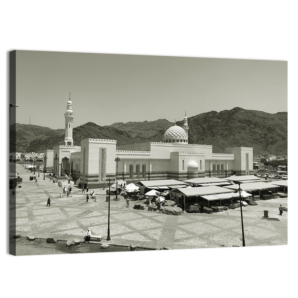 Uhud Mosque, Medina Wall Art, canvas print, landscape