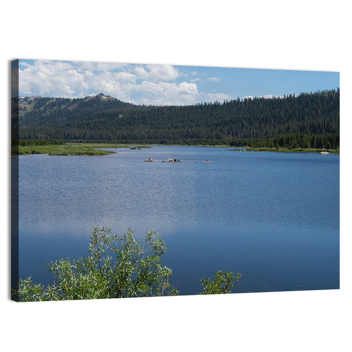 Lake Van Norden Wall Art as a canvas print
