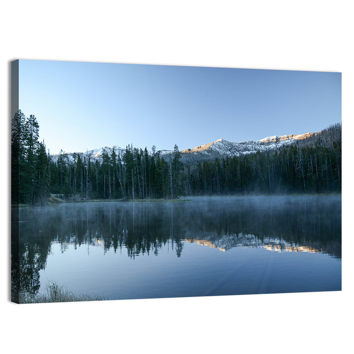 Sylvan Lake Morning Mist Wall Art