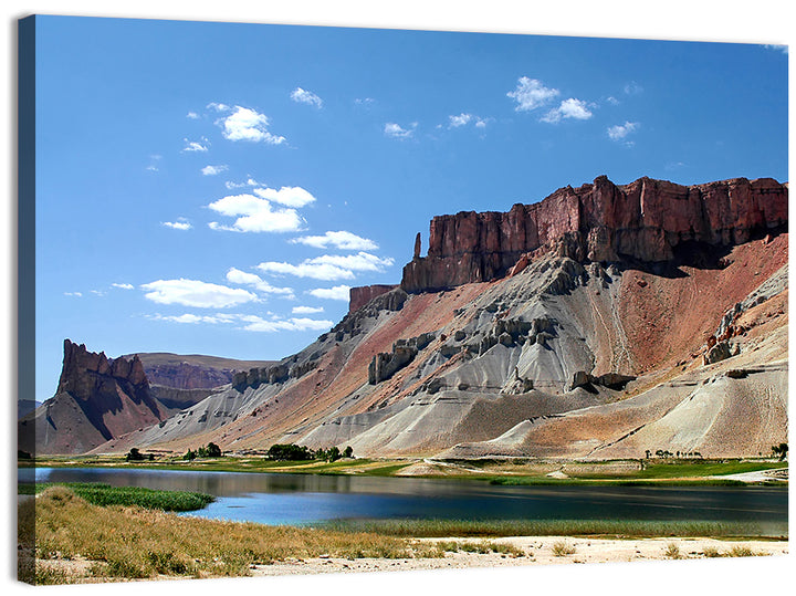 Band-e Amir Lakes and Rock Spire Wall Art