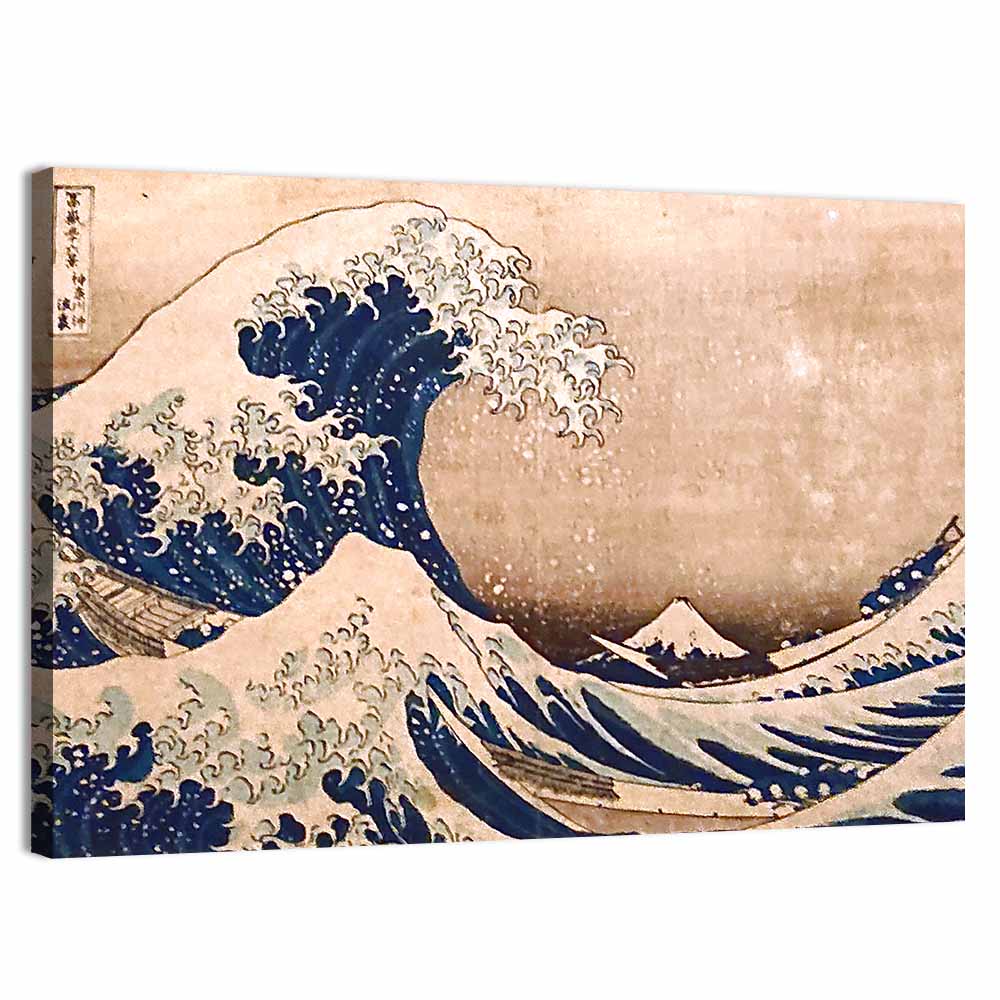 Hokusai Great Wave Off Kanagawa Wall Art, canvas print, landscape