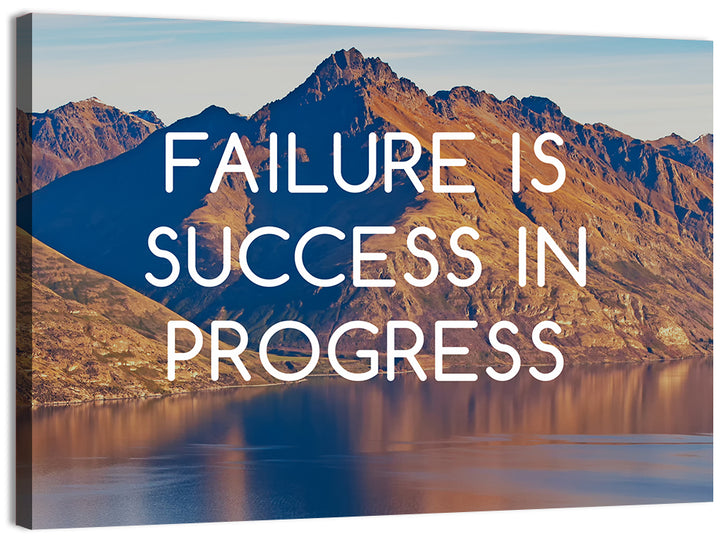 Failure Is Success in Progress Wall Art