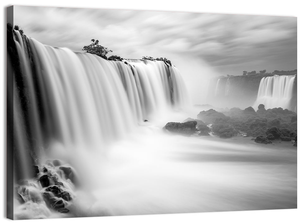 Iguazu Falls in Mist Wall Art, canvas print, landscape