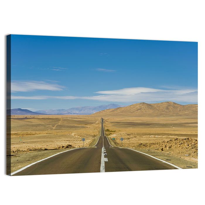 Atacama Road to the Horizon Wall Art as a canvas print