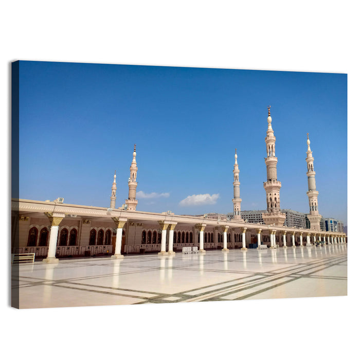 Al-masjid An-nabawi, Medina Wall Art as a canvas print