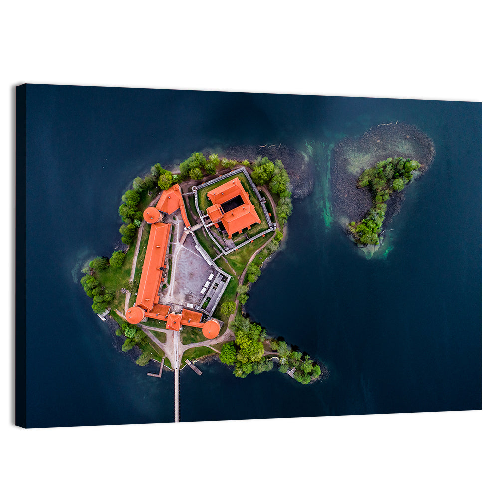 Trakai Island Castle Wall Art, canvas print, landscape
