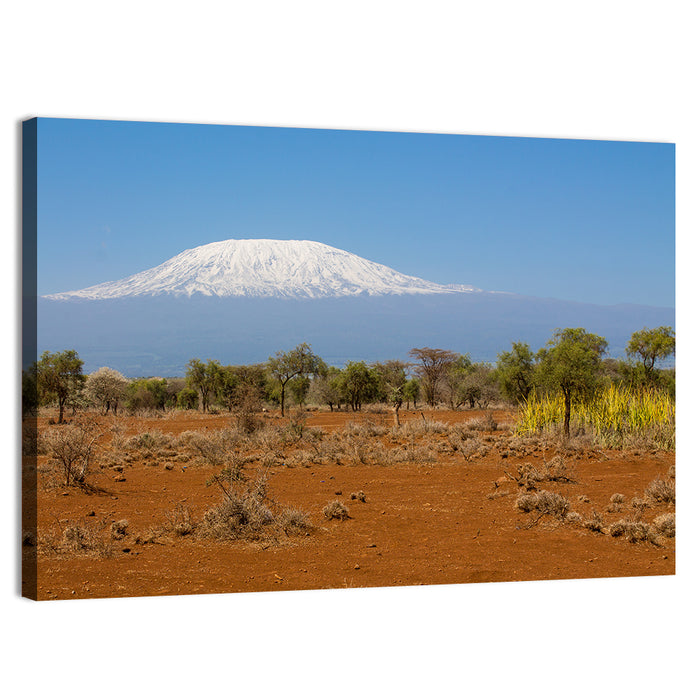 Mount Kilimanjaro Landscape Wall Art as a canvas print