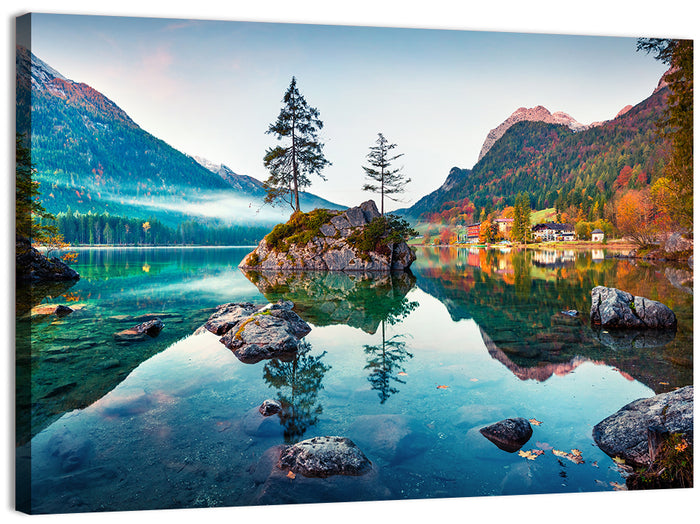 Hintersee Lake Wall Art as a canvas print