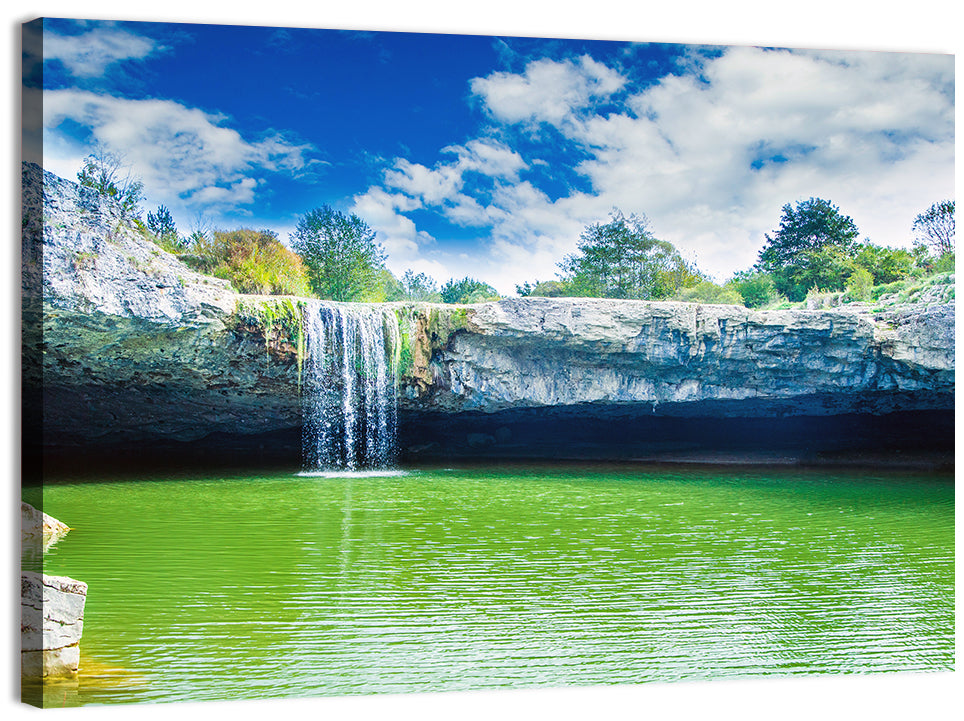 Zarecki Krov Waterfall Wall Art, canvas print, landscape