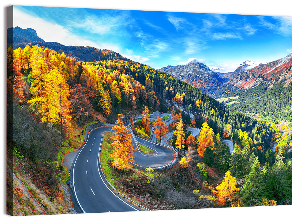 Maloja Pass Wall Art, canvas print, landscape