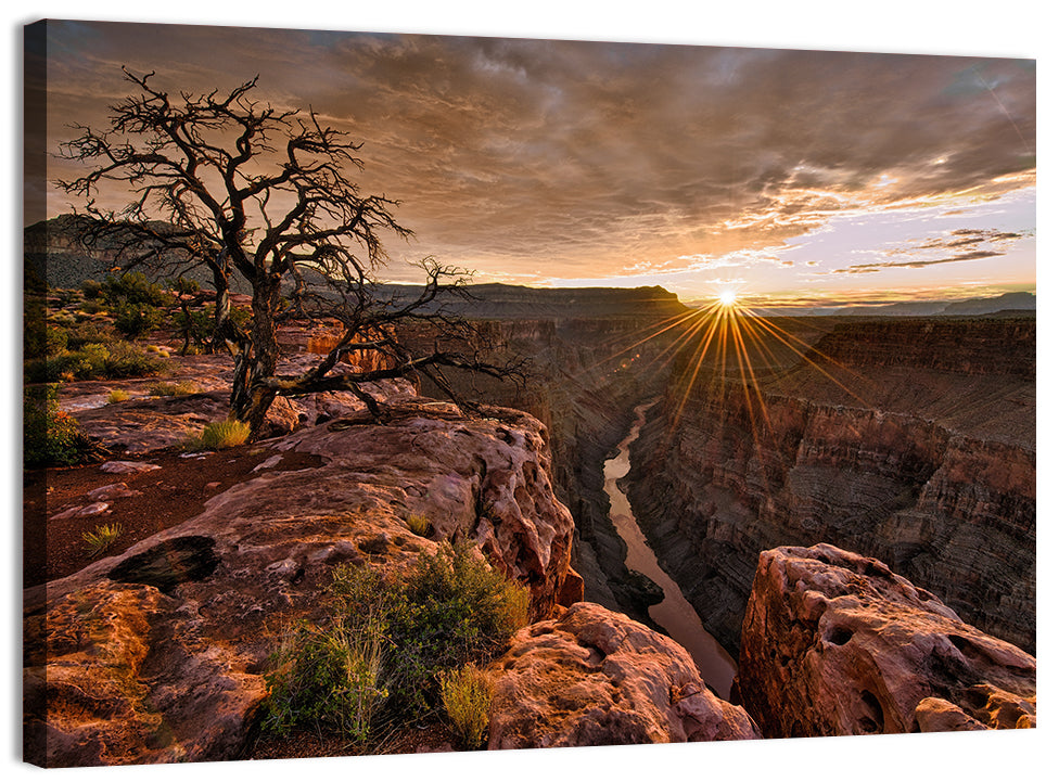 Arizona Canyon Sunset Wall Art, canvas print, landscape