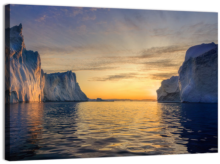 Ilulissat Glaciers, Greenland Wall Art as a canvas print