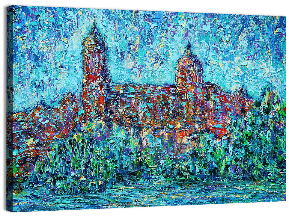 Salamanca Dual Domes Reflection Wall Art, canvas print, landscape