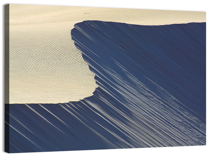 Minimalist Sand Dunes in Late Light Wall Art as a canvas print