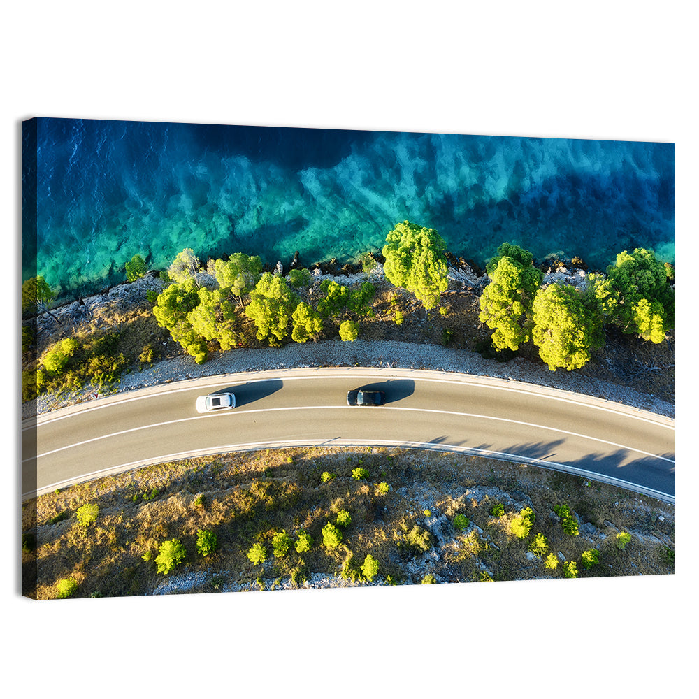Coastal Highway Wall Art, canvas print, landscape