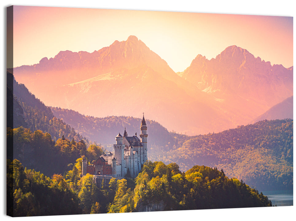 Neuschwanstein Castle Wall Art, canvas print, landscape