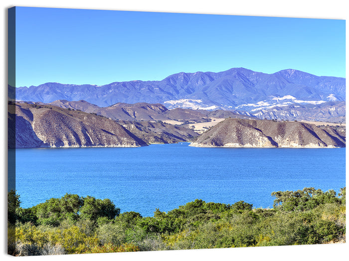 Lake Cachuma Vista Wall Art as a canvas print