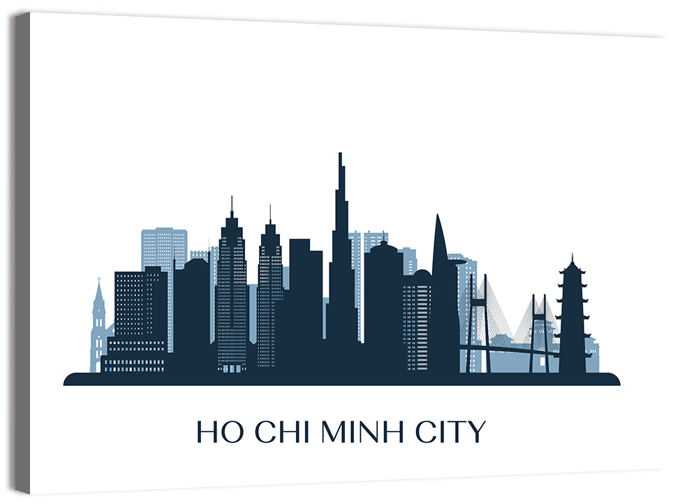 Ho Chi Minh City Skyline Wall Art, canvas print, landscape