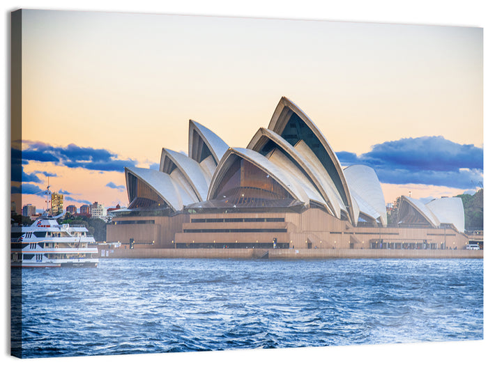 Sydney Opera House at Dusk Wall Art as a canvas print