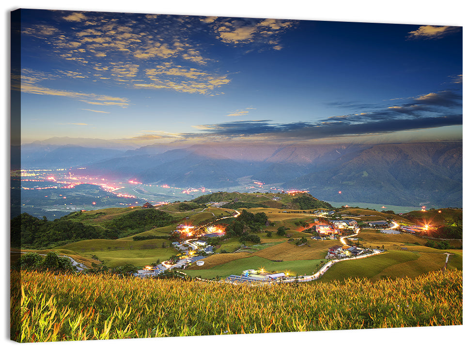 Sixty Stone Mountain Nightscape Wall Art, canvas print, landscape
