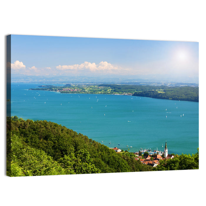 Immenstaad View of Lake Constance Wall Art as a canvas print